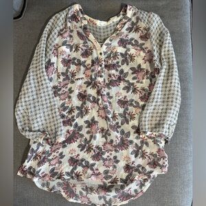 Maurices Multicolor Floral Blouse
